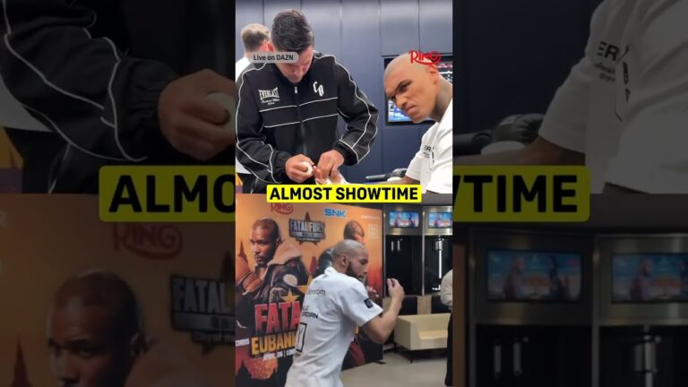 Conor Benn and Chris Eubank Jr. warm up!