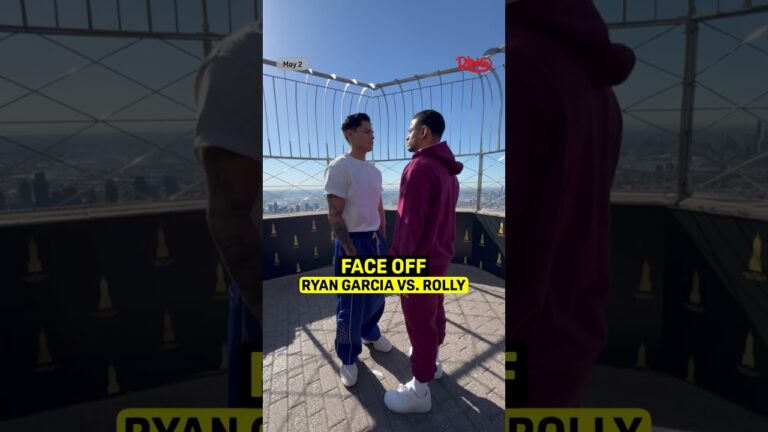 Ryan Garcia and Rolly face off on the Empire State Building 🗽 #shorts
