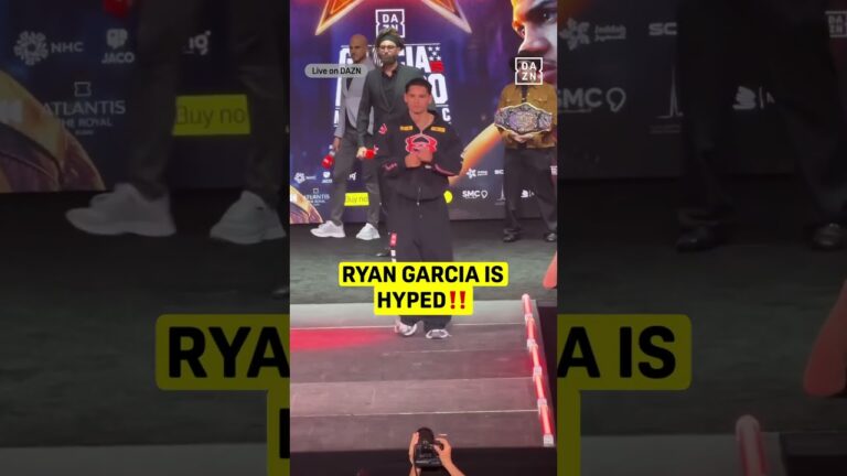 Ryan Garcia is PUMPED for Fight Week! 😤 #shorts