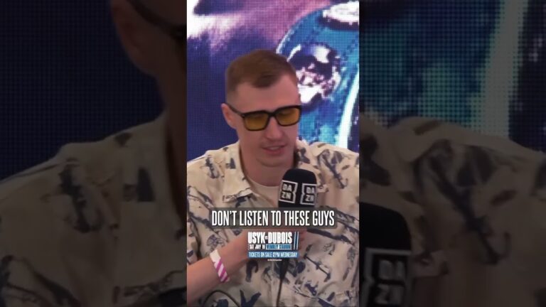 Daniel Dubois shuts down Team Usyk in hilarious fashion 🤣🍿