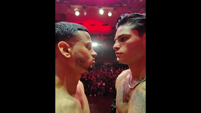 On Stage Final Face Off 👁️👁️ Ryan Garcia Vs Rolly Romero 🕶️