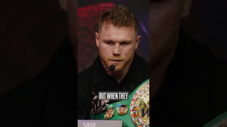 Canelo isnâ€™t here to play 😳