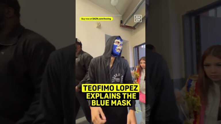 Teofimo Lopez Explains The Luchador Mask 👀