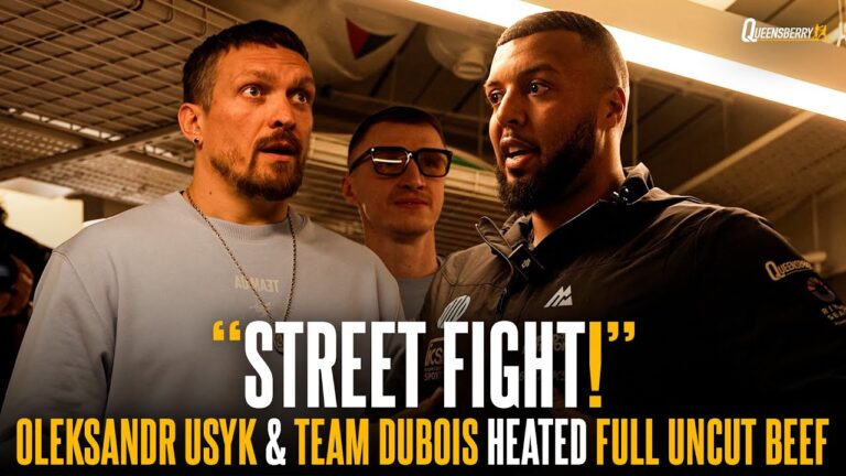 Oleksandr Usyk and Team Dubois Heated FULL UNCUT BEEF 😳 “STREET FIGHT!” | Low-Blow talk EXPLODES 🎥