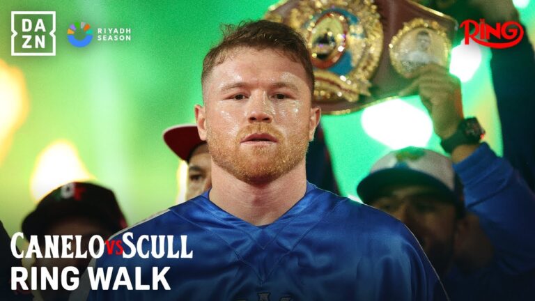 Canelo makes an EPIC ring walk! 🤩
