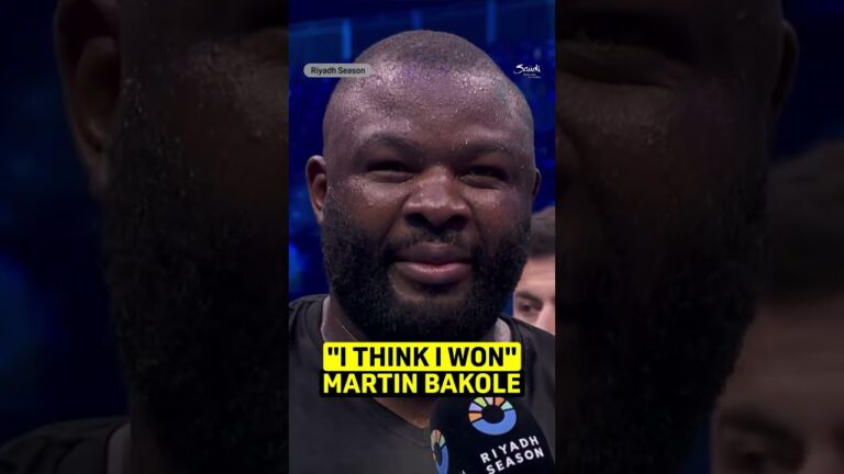 Martin Bakole's post fight interview!