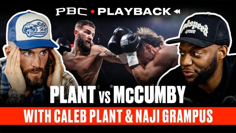 Caleb Plant Reacts to His Fight vs. Trevor McCumby (ft. Naji from Cigar Talk) | PBC Playback