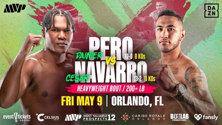DAINIER PERO VS. CESAR NAVARRO PRELIMS LIVESTREAM