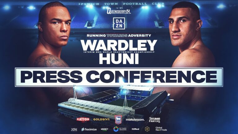LIVE FABIO WARDLEY VS JUSTIS HUNI PRESS CONFERENCE! 🥊  With Frank Warren, Eddie Hearn, Dillian Whyte