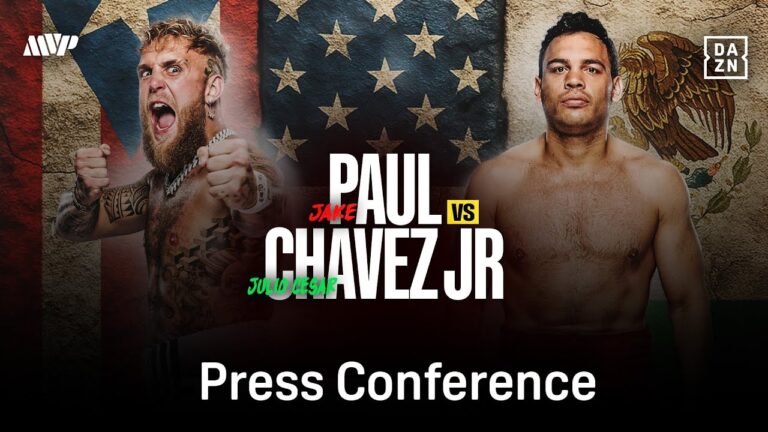 JAKE PAUL VS. JULIO CESAR CHAVEZ JR LAUNCH PRESS CONFERENCE LIVESTREAM