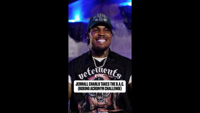 Jermall Charlo Takes the Boxing Acronym Challenge