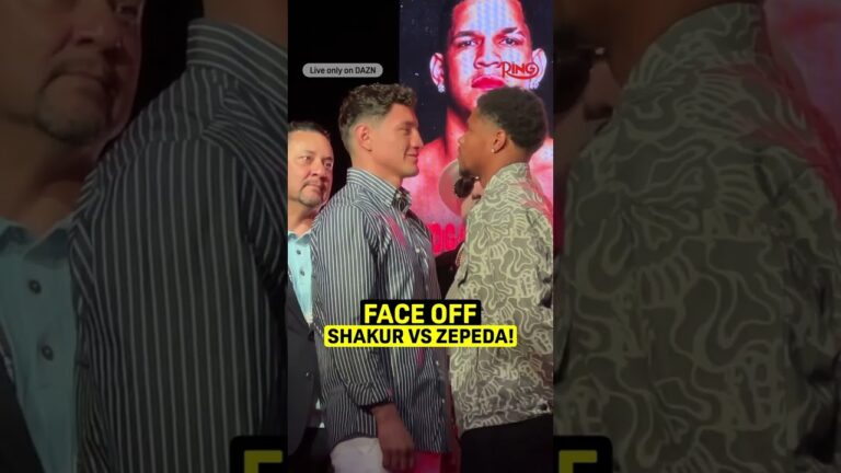 Shakur and Zepeda FACE OFF for the first time! 🔥