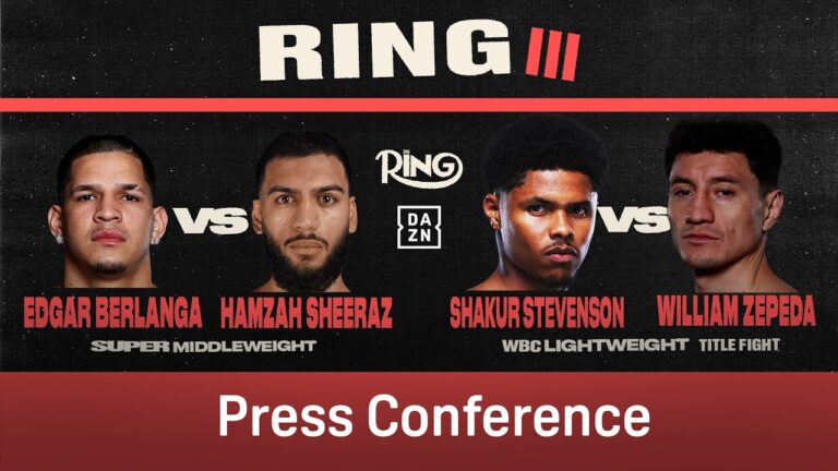 Edgar Berlanga v Hamzah Sheeraz & Shakur Stevenson v William Zepeda | Launch Presser | Ring Magazine