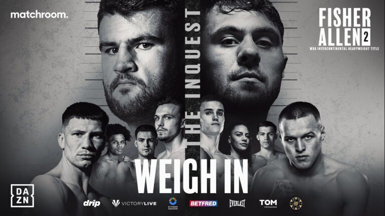 Johnny Fisher vs Dave Allen 2 | *Live Weigh-In* | Matchroom Boxing