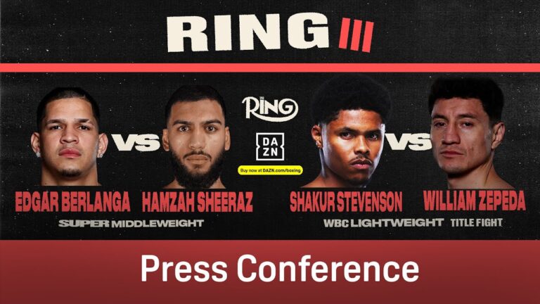 RING III PRESS CONFERENCE | Hamzah Sheeraz vs Edgar Berlanga