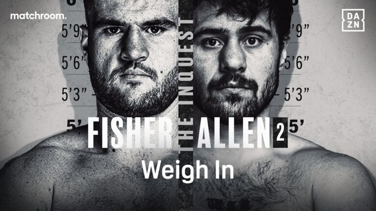 JOHNNY FISHER VS. DAVE ALLEN WEIGH IN LIVESTREAM