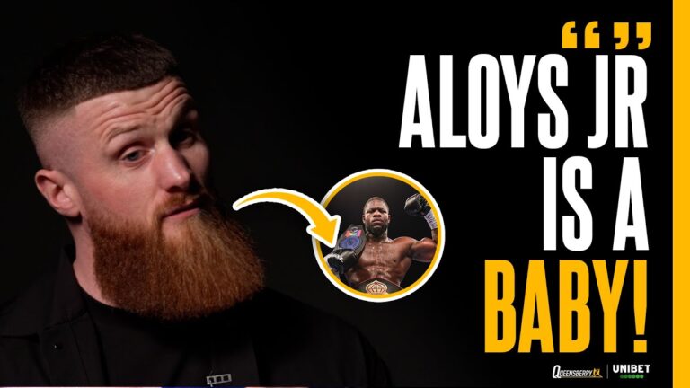 “Aloys is a BABY” 😳 Jamieson with RUTHLESS REMARKS ahead of clash ⚔️