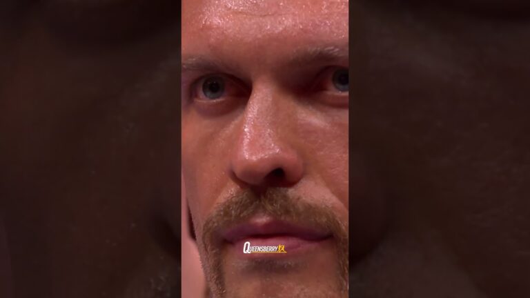 Tyson Fury & Oleksandr Usyk in the fight of the century, one year ago ✨