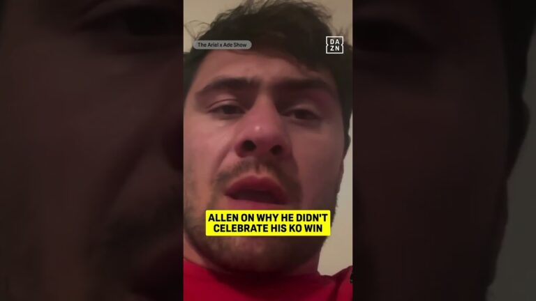 Much respect to Dave Allen! #ArielxAde | Live every Tuesday at 5PM ET on DAZN