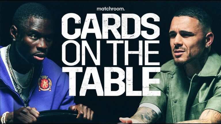 Hitchins vs Kambosos | Face-Off Cards on the Table | Matchroom Boxing