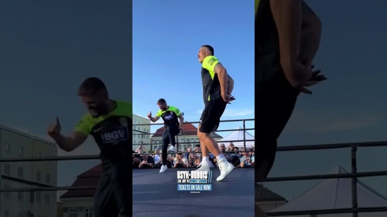 When Oleksandr Usyk started randomly dancing at an open workout 🕺😂