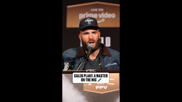 Caleb Plant: A MASTER on the mic 🎤