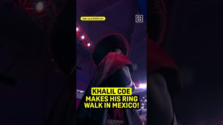 Khalil Coe makes his way to the ring! 🇺🇸🇲🇽