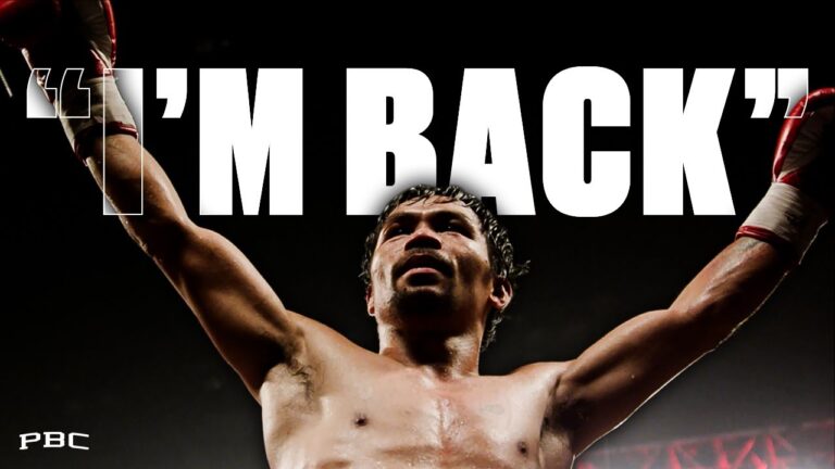 The Legend Manny Pacquiao is BACK on July 19th | #PacquiaoBarrios