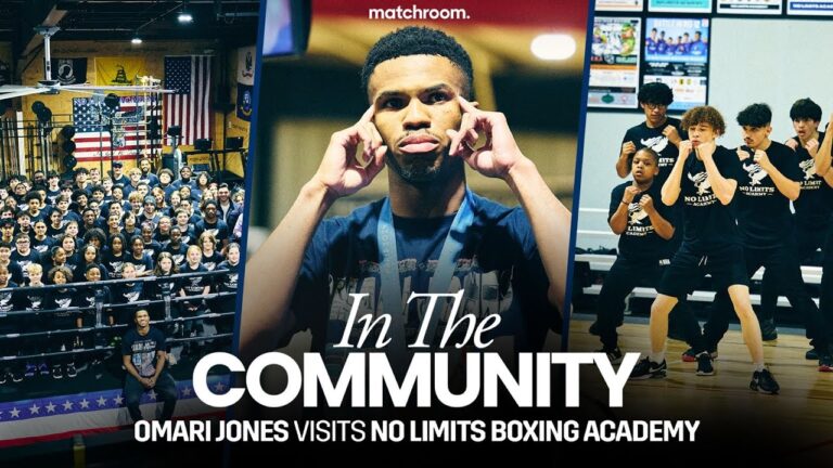 “Follow Your Dreams” – Omari Jones Gives Inspiring Talk To Amateur Boxers
