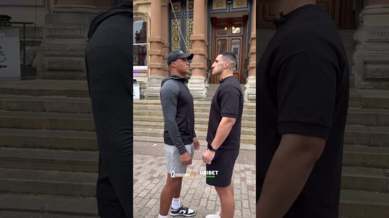 Fabio Wardley welcomes Justis Huni to Ipswich ahead of a huge heavyweight showdown 😮‍💨