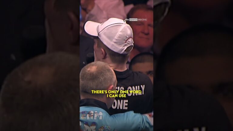 Ricky Hatton paying tribute to his adoring Manchester fans after beating Kostya Tszyu 🗣️❤️