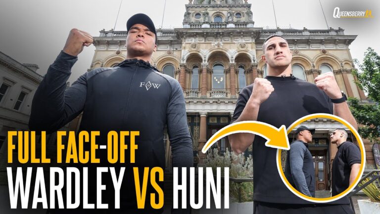 INTENSE Fabio Wardley vs Justis Huni face off IGNITES fight week in Ipswich 🔥