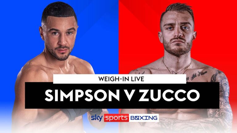 SIMPSON V ZUCCO | Live Weigh-In!
