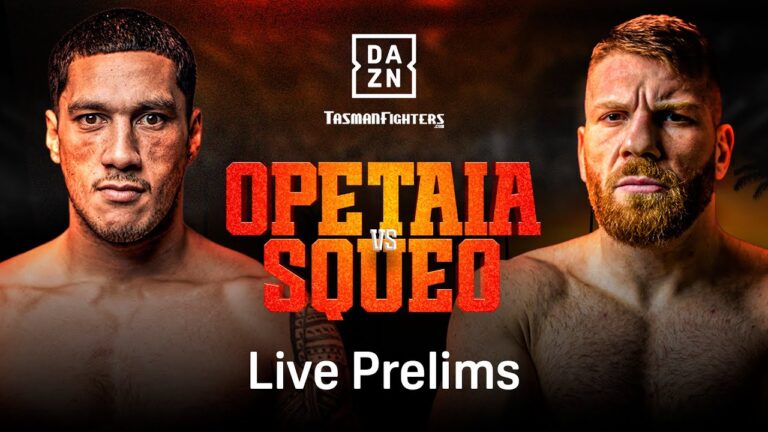 JAI OPETAIA VS. CLAUDIO SQUEO PRELIMS LIVESTREAM