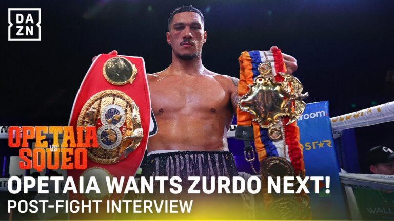 Jaia Opetaia eyes Zurdo Ramirez fight NEXT! | FULL POST-FIGHT INTERVIEW