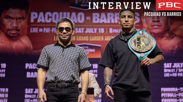 Manny Pacquiao and Mario Barrios discuss their July 19 fight | Pacquiao vs Barrios