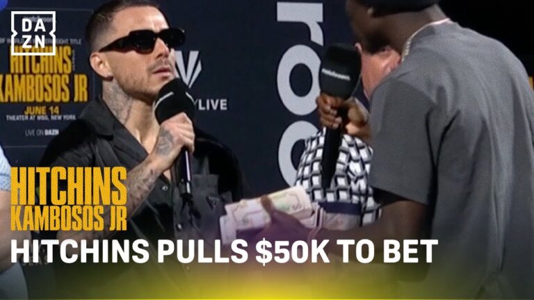 Hitchins pulled out $50K to Kambosos to bet on fight  👀#HitchinsKambosos | June 14 | Live on DAZN
