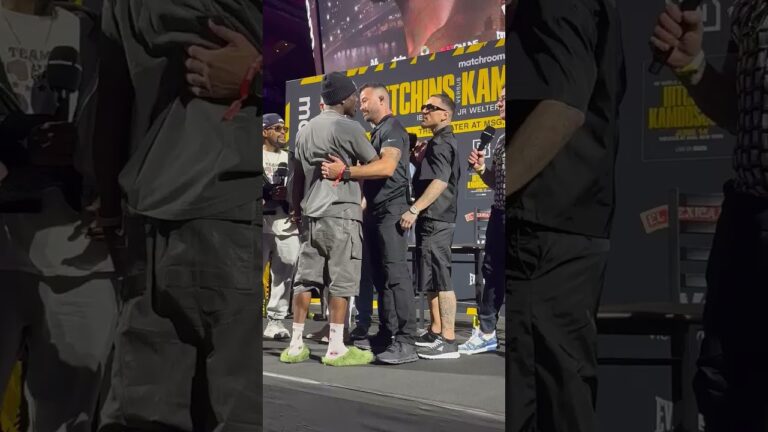 HITCHES GOADS KAMBOSOS WITH $50,000! | Matchroom Boxing  #boxing #brawl #boxingpresser