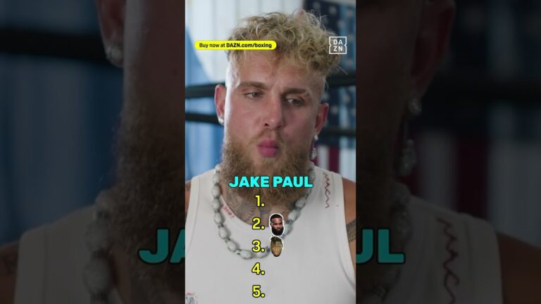 Jake Paul blind ranks his fights🔥