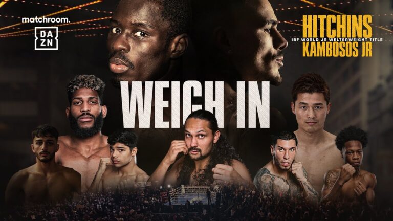 *LIVE* Richardson Hitchins Vs George Kambosos Weigh In | Matchroom Boxing