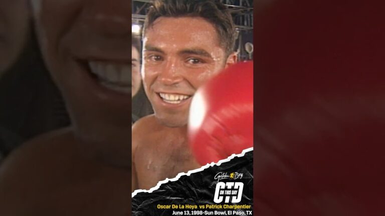 #OTD Oscar De La Hoya vs. Patrick Charpentier 🇺🇸vs.🇫🇷🥊