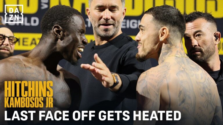 Last Face-Off and interviews for Hitchins vs. Kamobosos 🥊#HitchinsKambosos | June 14 | Live on DAZN