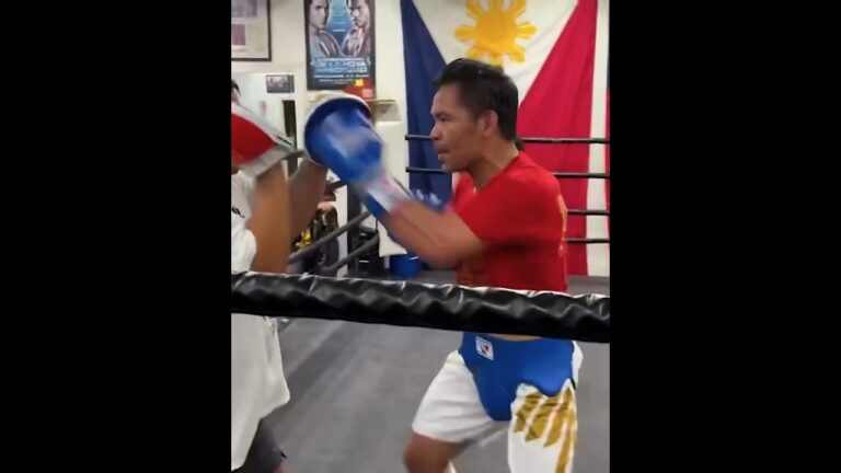 Manny Pacquiao Shows Off Blistering Hand Speed at 46 Years Old