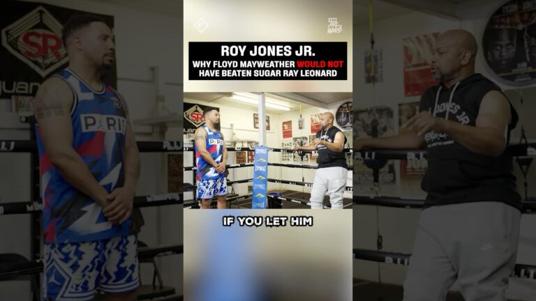 Roy Jones Jr. explains why a prime Sugar Ray Leonard wouldâ€™ve beaten a prime Mayweather in the ring