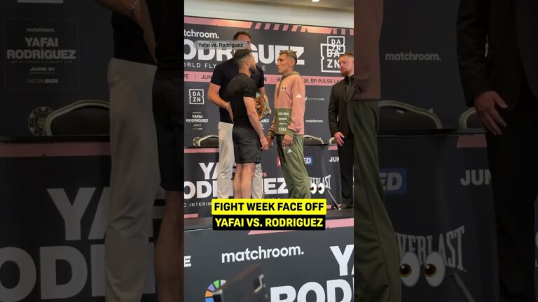 Yafai vs. Rodriguez fight week face off 👀 #shorts
