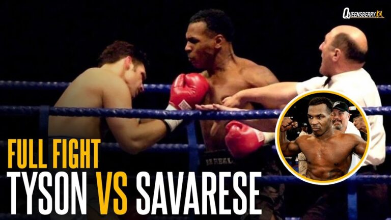 BIZARRE moment Mike Tyson KEEPS FIGHTING after KNOCKING OUT Lou Savarese! 🤯 FULL FIGHT