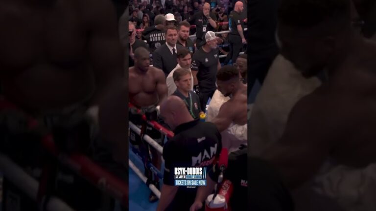The classy moment Daniel Dubois refused to celebrate vs Anthony Joshua ❌👏