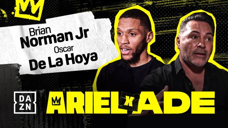 Brian Norman Jr. and Oscar de la Hoya join ARIEL X ADE: THE BOXING SHOW EPISODE 32