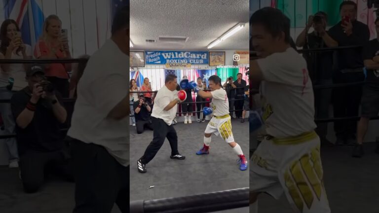 #MannyPacquiao displays the skills thatâ€™s made him one of the sports most beloved fighter.