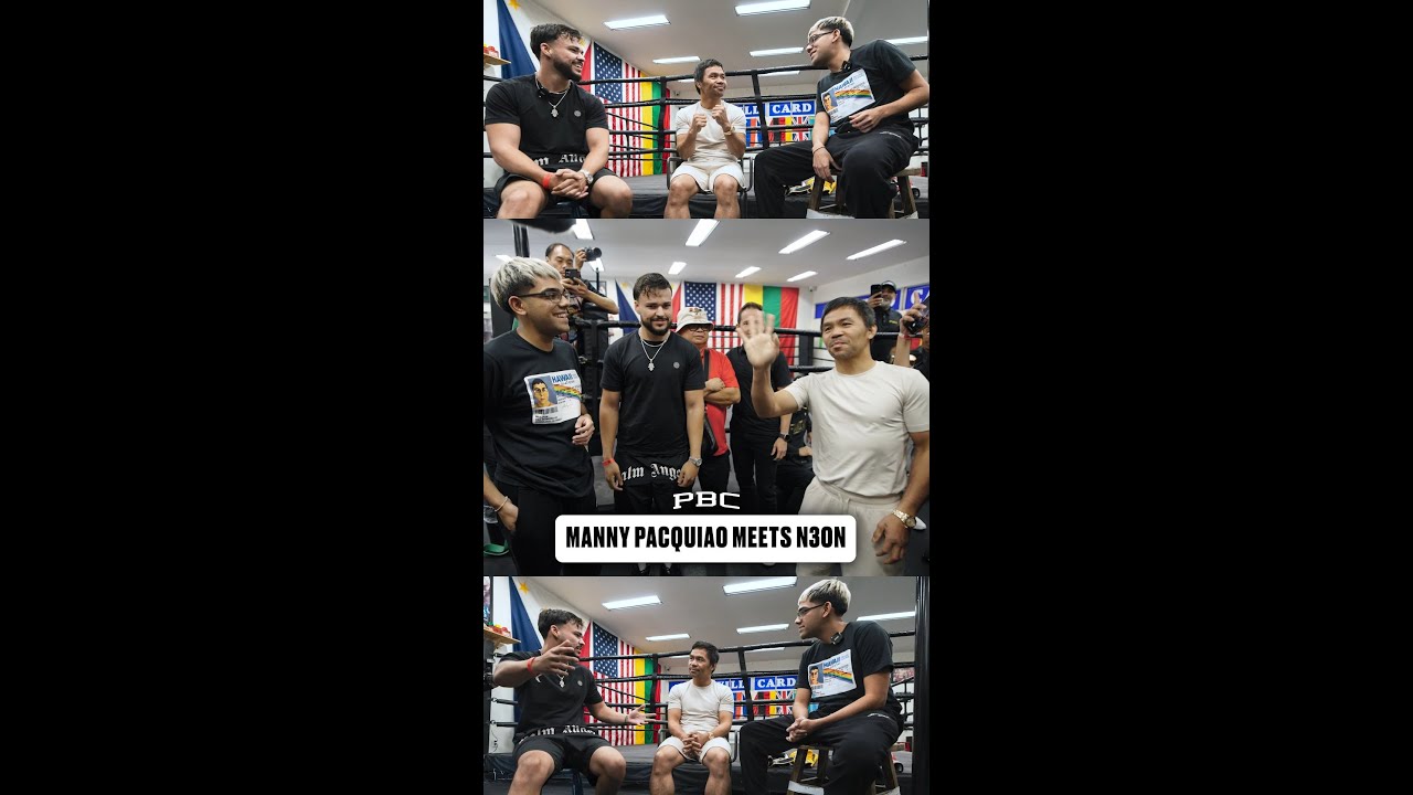 Manny Pacquiao Meets Popular Streamer N3on